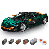 1: 8 Dark Green Beast McLaren P1 Supercar, Electric Air suspension, Electric lift tail, Electric Doors (3239 Pcs) - BAV BRICK
