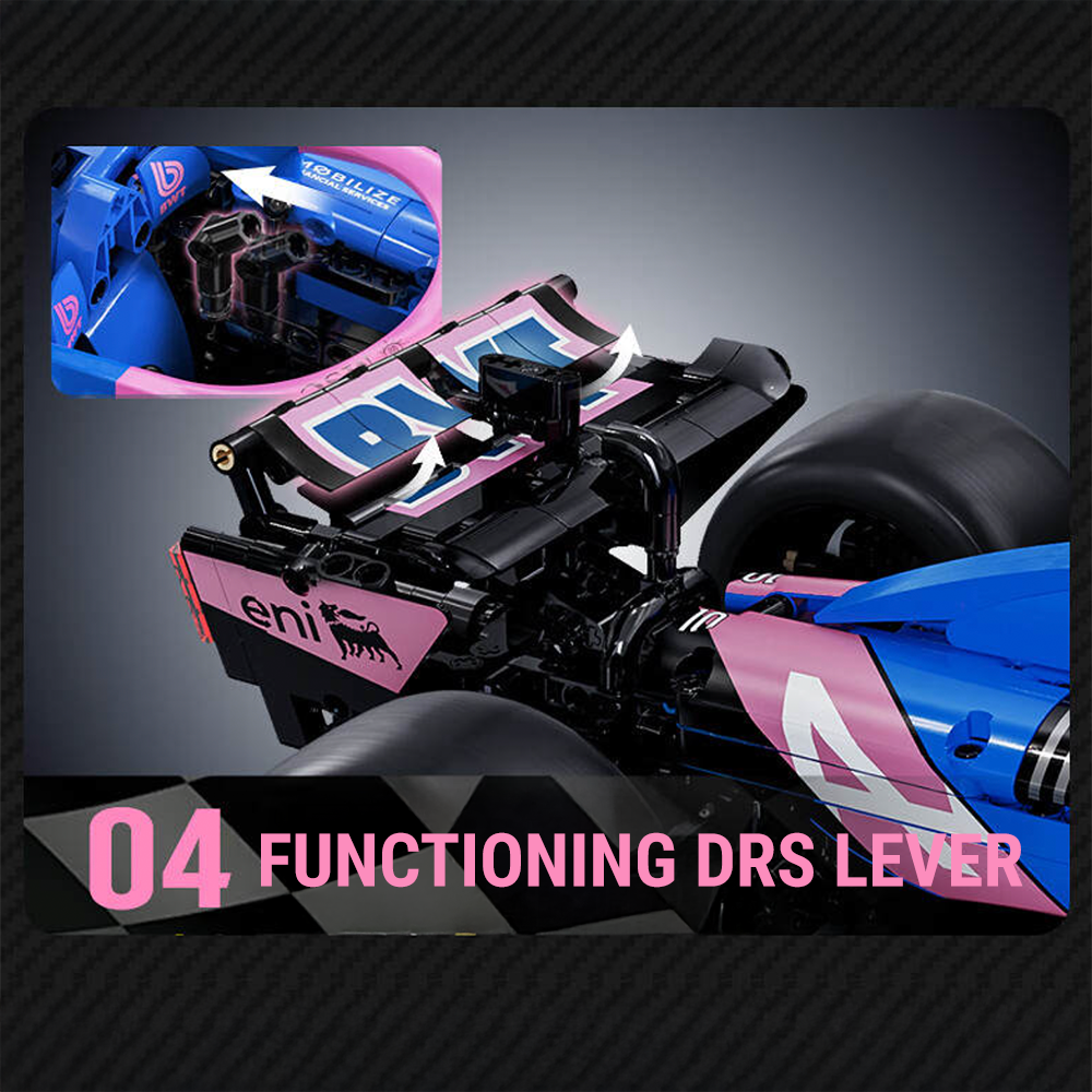 1:8 BWT Alpine Formula One Team Car | Official Licensed Grand Prix Machine | 2172 PCS - BAV BRICK