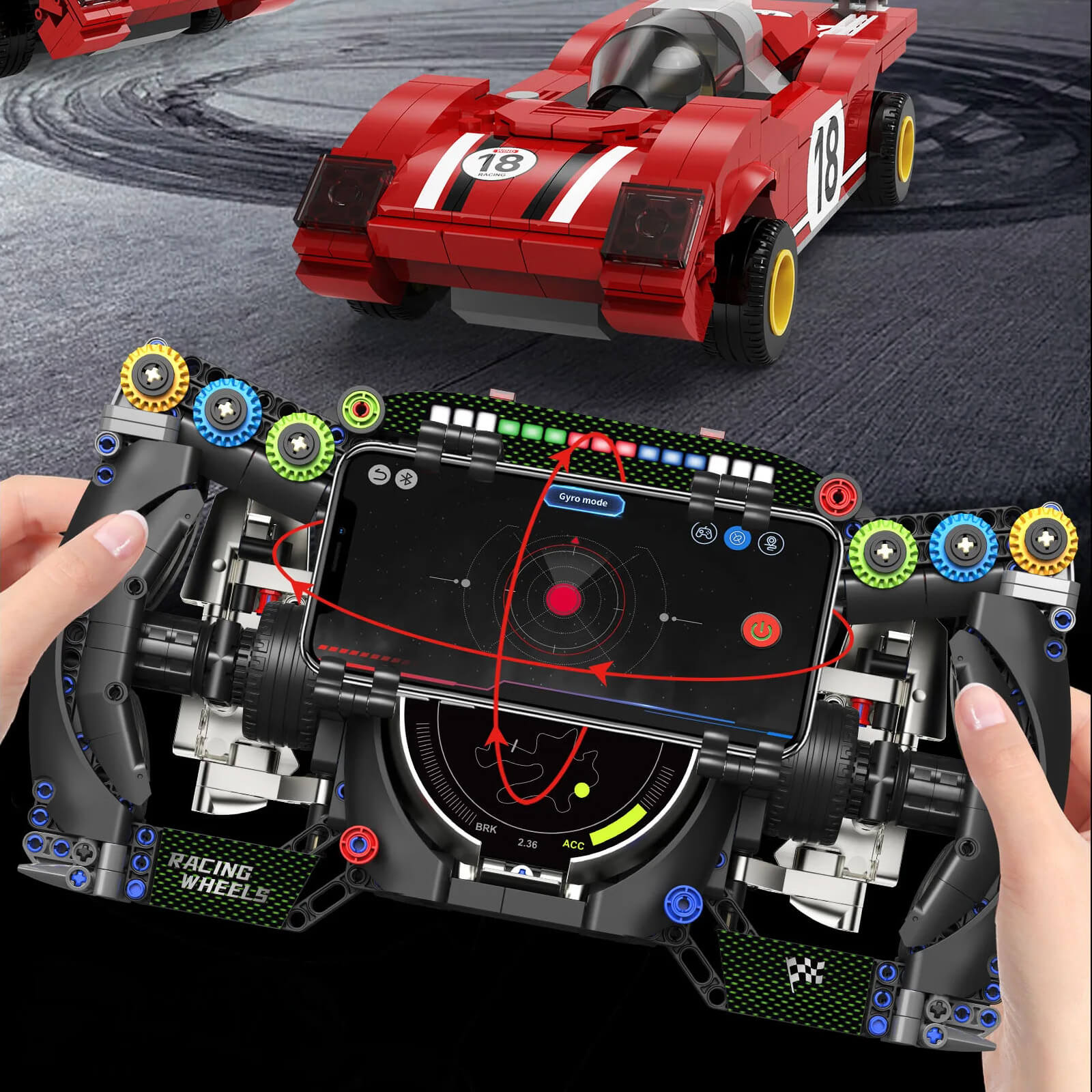 1:1 German Coupe Steering Wheel | Life-Size Performance Cockpit Replica | 1:1 Scale | 903 PCS - BAV BRICK