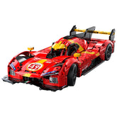 1: 10 Le Mans Flame Supercar, Racing Aerodynamic Lines (1518 Pcs) - BAV BRICK