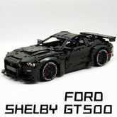 1: 8 Ford Shelby GT500, Matte Black Customized Version (3400PCS)