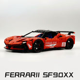 1:8 Ferrari SF90XX Red Edition, The Ultimate Supercar, More Than 12 Features Restored(4100 Pcs)