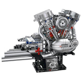 Motorised Harley Motorcycle V2 Engine(867pcs)