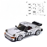 1: 24 CUSTOM GERMAN PORSCHE 930 with Container Display Case (318 PCS) - BAV BRICK