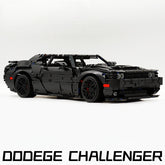 1: 8 Dodge Challenger, Black Samurai Customized Version (3300+Pcs)