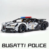 1: 8 Bugatti Chiron, Custom Modified Police Car Version (4031PCS)