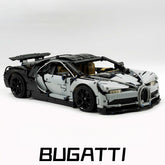1: 8 Bugatti Chiron, Custom Modified Gray+Black Edition (4031PCS)