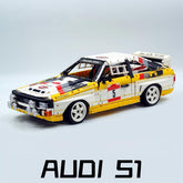 1: 8 Audi Rally Quattro S1 Group B 1984, Genuine Authorization (3887+Pcs)