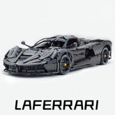 1: 8 LaFerrari C6 Sportcar, Custom Metal Black, Fully Detailed Simulation, The Ultimate Collectible, None-Remote Controlled (4739Pcs)