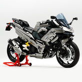 1:5 Kawasaki H2R Motorcycle Buiding Kit with Front and Rear Lights, Exclusive display stand, Adult Collectible Models (2156 Pcs) - BAV BRICK