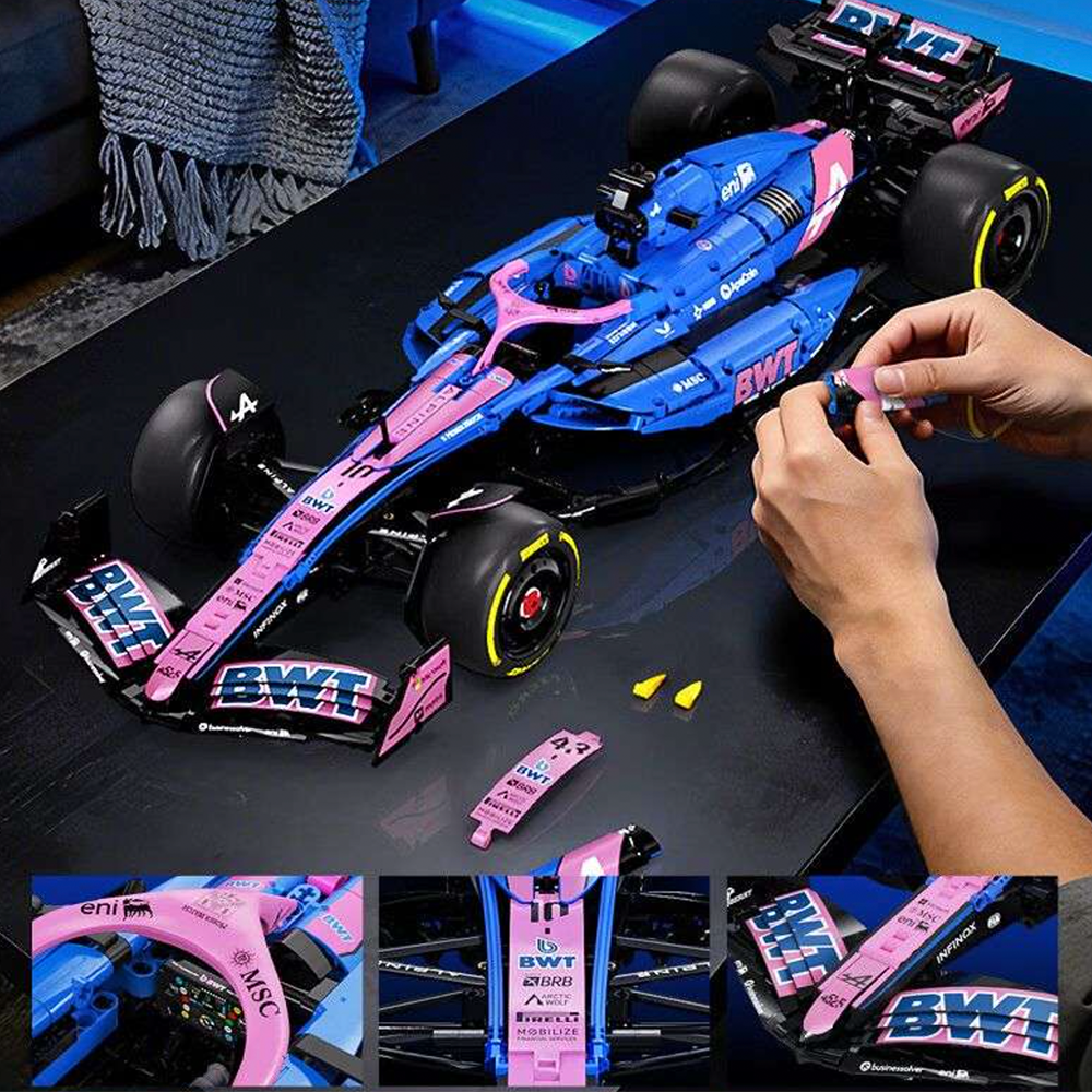1:8 BWT Alpine Formula One Team Car | Official Licensed Grand Prix Machine | 2172 PCS - BAV BRICK