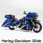 1:5 Harley-Davidson Street Glide Motorcycle | Glossy Starry Sky Blue Painted Edition(2410 PCS) - BAV BRICK