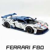1:8 The Ultimate FERRARI F80 | Remote Controlled V6 Prancing Horse Hypercar | Silver Limited Edition (3998pcs)