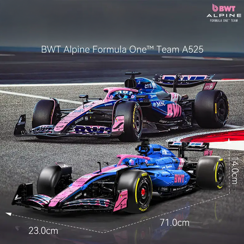 1:8 BWT Alpine Formula One Team Car | Official Licensed Grand Prix Machine | 2172 PCS - BAV BRICK