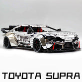 1:8 Toyota Supra Electroplating Slive Limited Edition, Electric Air Suspension, Rear Accelerator Blade linkage (4399 Pcs)