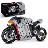 1:5 ZERO SR-X Motorcycle Buiding Kit with Dedicated Bracket, Adult Collectible Models (2268 Pcs) - BAV BRICK