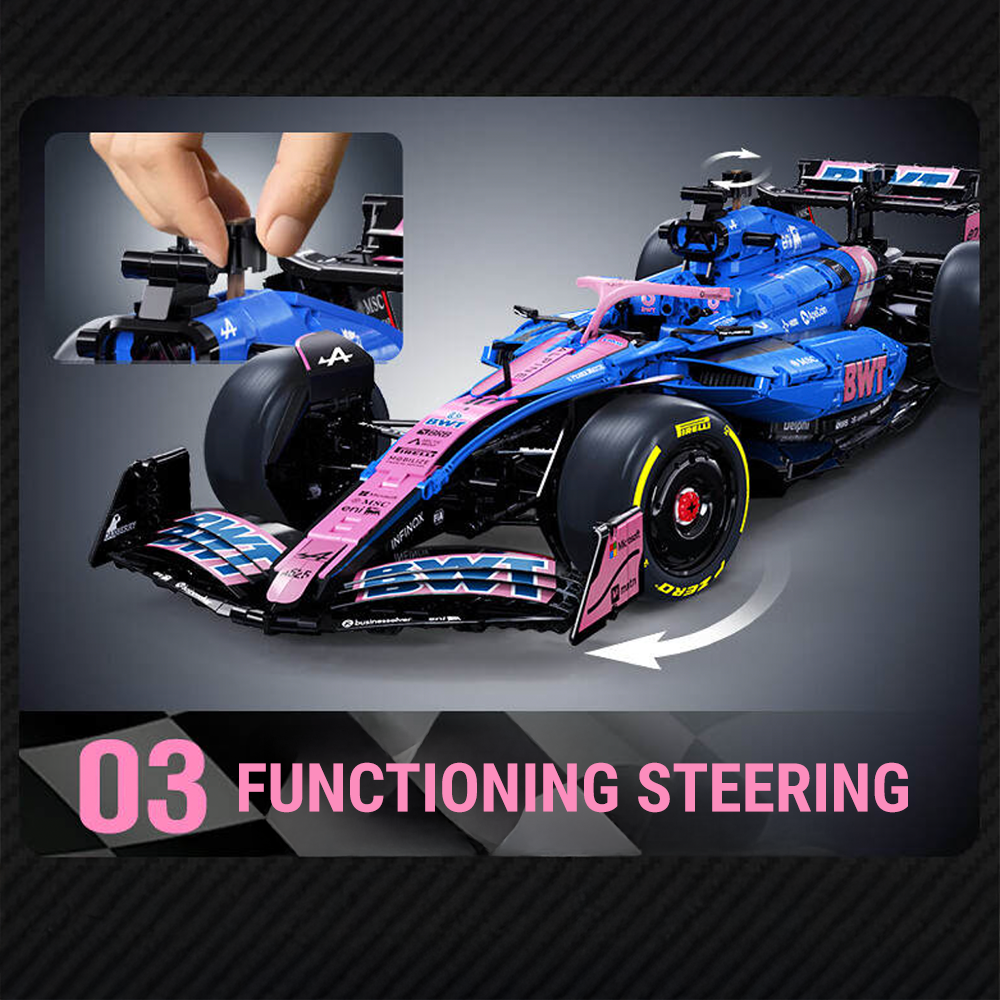 1:8 BWT Alpine Formula One Team Car | Official Licensed Grand Prix Machine | 2172 PCS - BAV BRICK