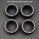 1:8 Custom Wheels MOC, Suitable for All 1:8 Supercars (4-pack)