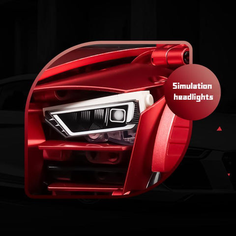 AUDI R8 Red Beast, Large Rear Wing (2641 Pcs) | BAV BRICK