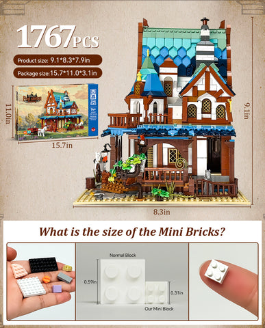 Medieval Architecture Coaching Inn Building Blocks, Collectible Gift ...