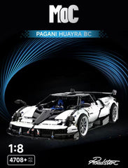 1: 8 Pagani Huayra Silver Plating Ultimate Edition (4708 Pcs) - BAV BRICK