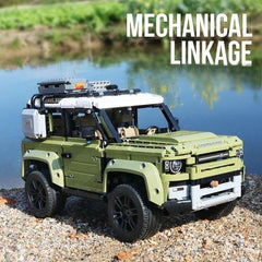 Land Rover Defender, Removable Roof Rack, Rotating Gear to Recover the Tow Rope, Travel Compartment, Foldable Rear Seats, Four-Speed Gearbox, Six-Cylinder Engine (2623 Pcs)