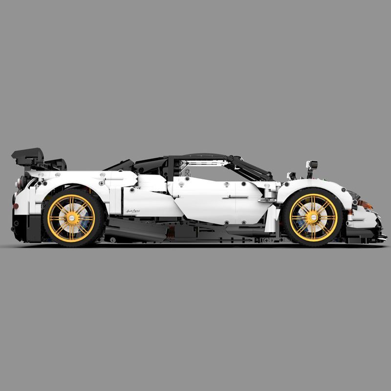 1: 8 Pagani Huayra White Italy Concept Ultimate Edition (4708 Pcs) - BAV BRICK