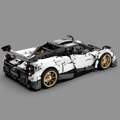 1: 8 Pagani Huayra White Italy Concept Ultimate Edition (4708 Pcs) - BAV BRICK