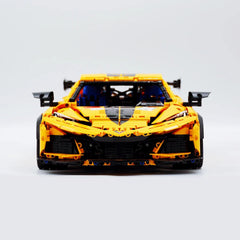 1: 8 Corvette C8 Supercar Building Sets with Remote Control, Electric lift tail, Electric Lifting Chassis, Electric Door (3788 Pcs) - BAV BRICK