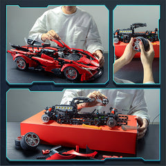 1: 8 Apollo Red Devil with Remote Control, High Detail Restoration (3669 Pcs) - BAV BRICK