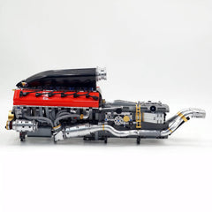 Motorized Large Ferrari SP3 V12 Engine | 12-Cylinder Prancing Horse Engine Package (2155 PCS)