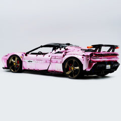 1:8 Ferrari SF90XX Pink Plating Limited Color, The Ultimate Supercar, More Than 12 Features Restored(4100 Pcs)
