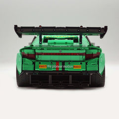 1: 8 BMW M4 GT3 Building Set, Fully Detailed Simulation, Isle of Man Green Custom Edition (4556Pcs)