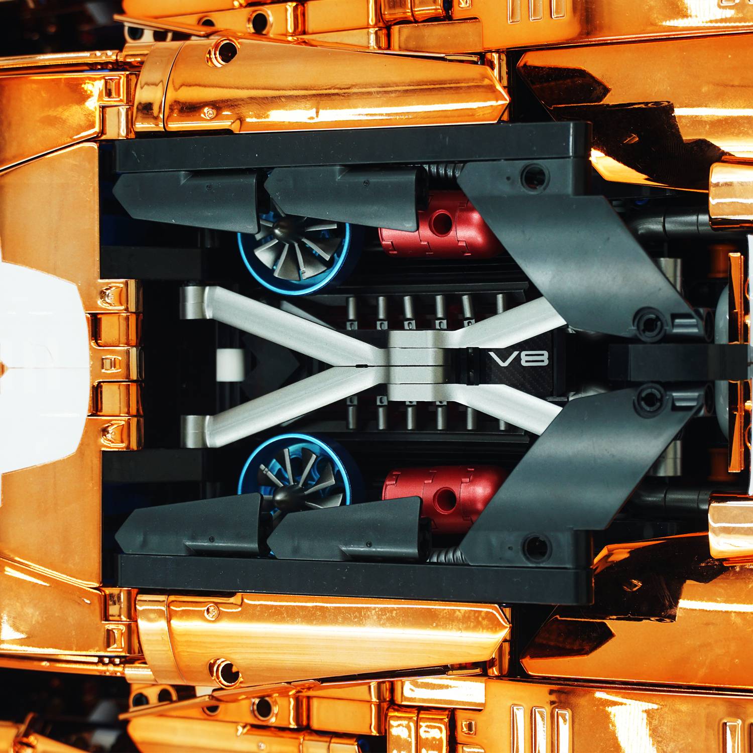 1: 8 Corvette C8 Supercar Building Sets, Mirror electroplating Customized Edition (3788 Pcs)