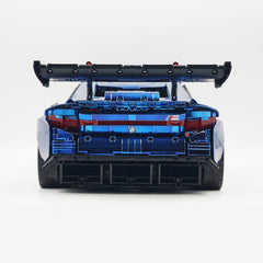 1: 8 BMW M4 GT3 Building Set, Fully Detailed Simulation, Electric Sapphire Blue Custom Edition (4556Pcs)