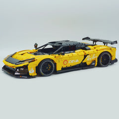 1:8 The Ultimate FERRARI F80 | Yellow Custom Edition | Remote Controlled V6 Prancing Horse Hypercar (3998pcs)