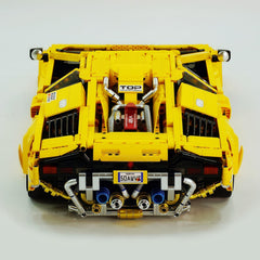 1:8 Lamborghini Countach LP5000 Building Set, Vibrant Yellow Customized Edition (3970+ PCS)