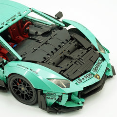 1:8 Lamborghini Aventador SVJ LBWK | Baked Enamel Mint Green Limited Bull Widebody Supercar (4990+ PCS)