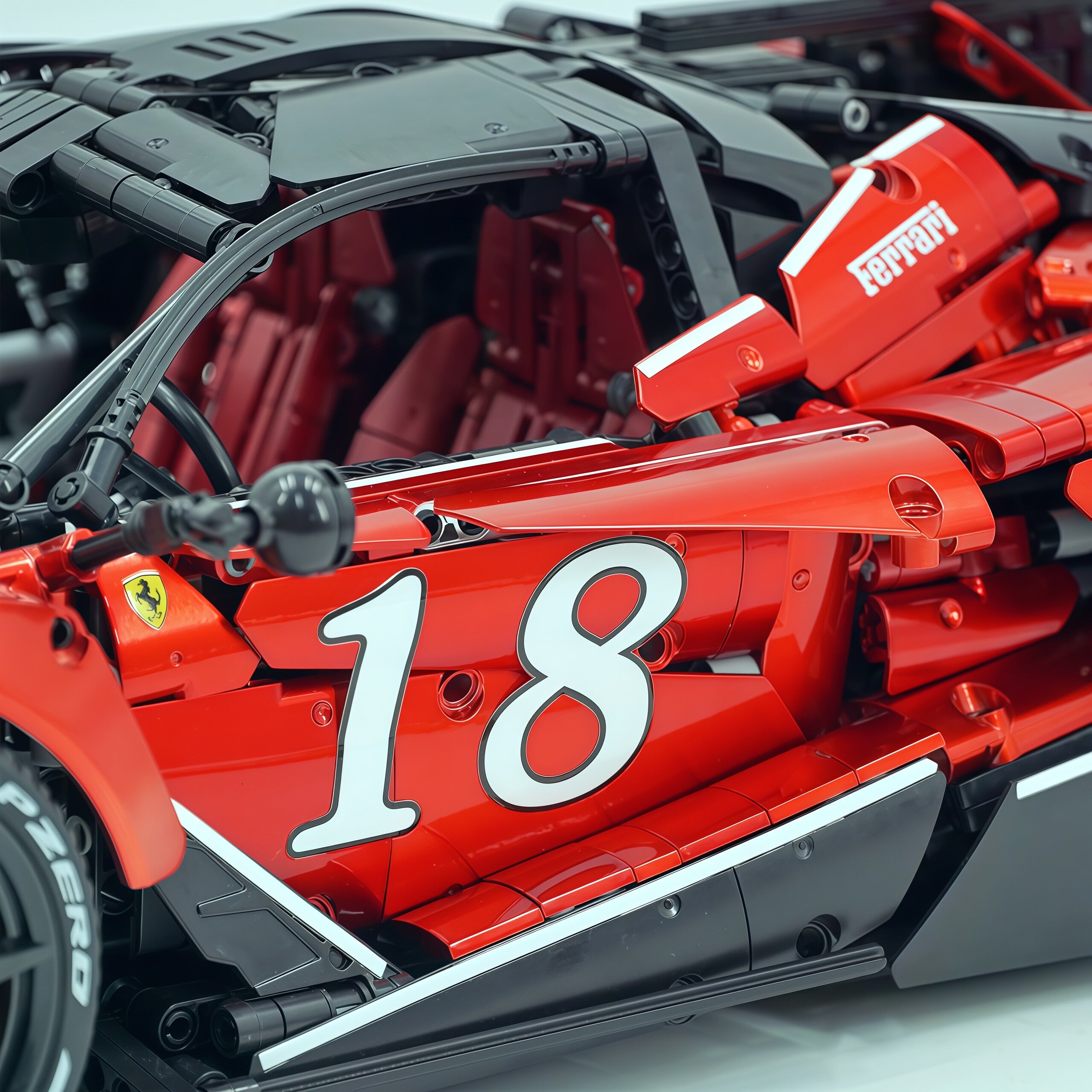1:8 The Ultimate Italian Hybrid Hypercar EVO | Pearl Red Painting Italian Flagship (4058PCS) - BAV BRICK