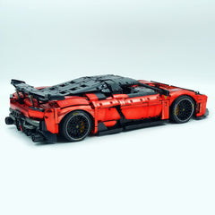 1:8 The Ultimate FERRARI F80 | Electroplated Red Custom Edition | Remote Controlled V6 Prancing Horse Hypercar (3998pcs)
