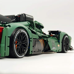 1: 8 Le Mans 9×8 RaceCar Juegos de construcción con control remoto, alerón trasero elevador eléctrico, faros fluorescentes (3746 piezas)