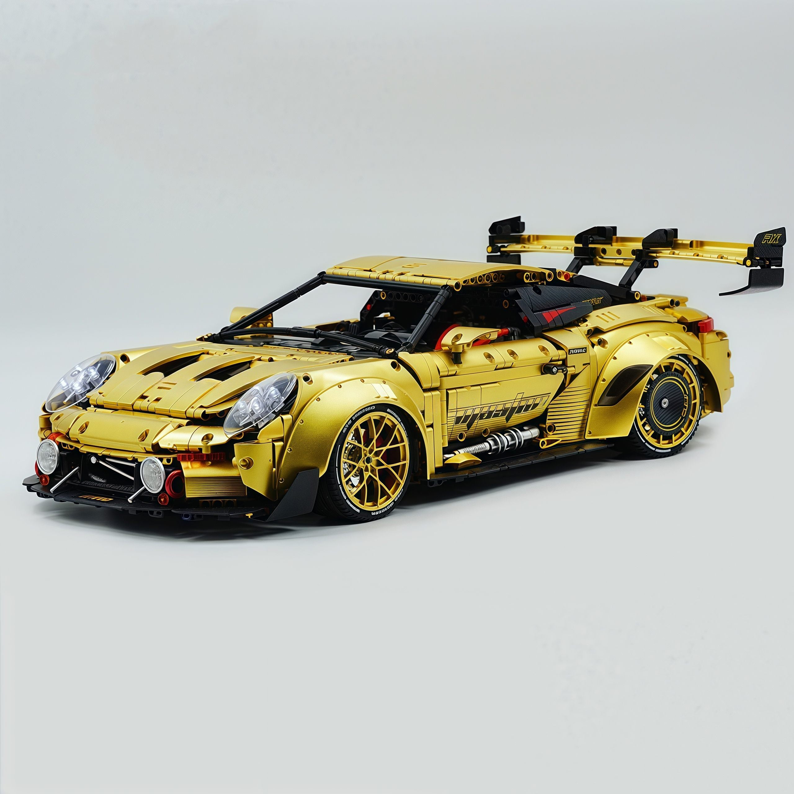 1:8 Porsche GT3 RS Gold Concept | Dual mode switching | 3824+PCS
