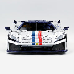 The Ultimate FERRARI F80 Prancing Horse Hypercar 4702pcs | Silver Limited Edition