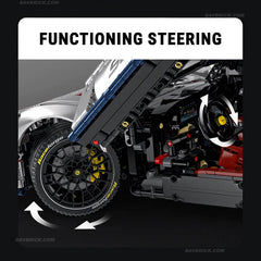 1:8 El Ferrari F80 definitivo | Hipercoche V6 del Cavallino Rampante a control remoto | Edición limitada plateada (3998 piezas)