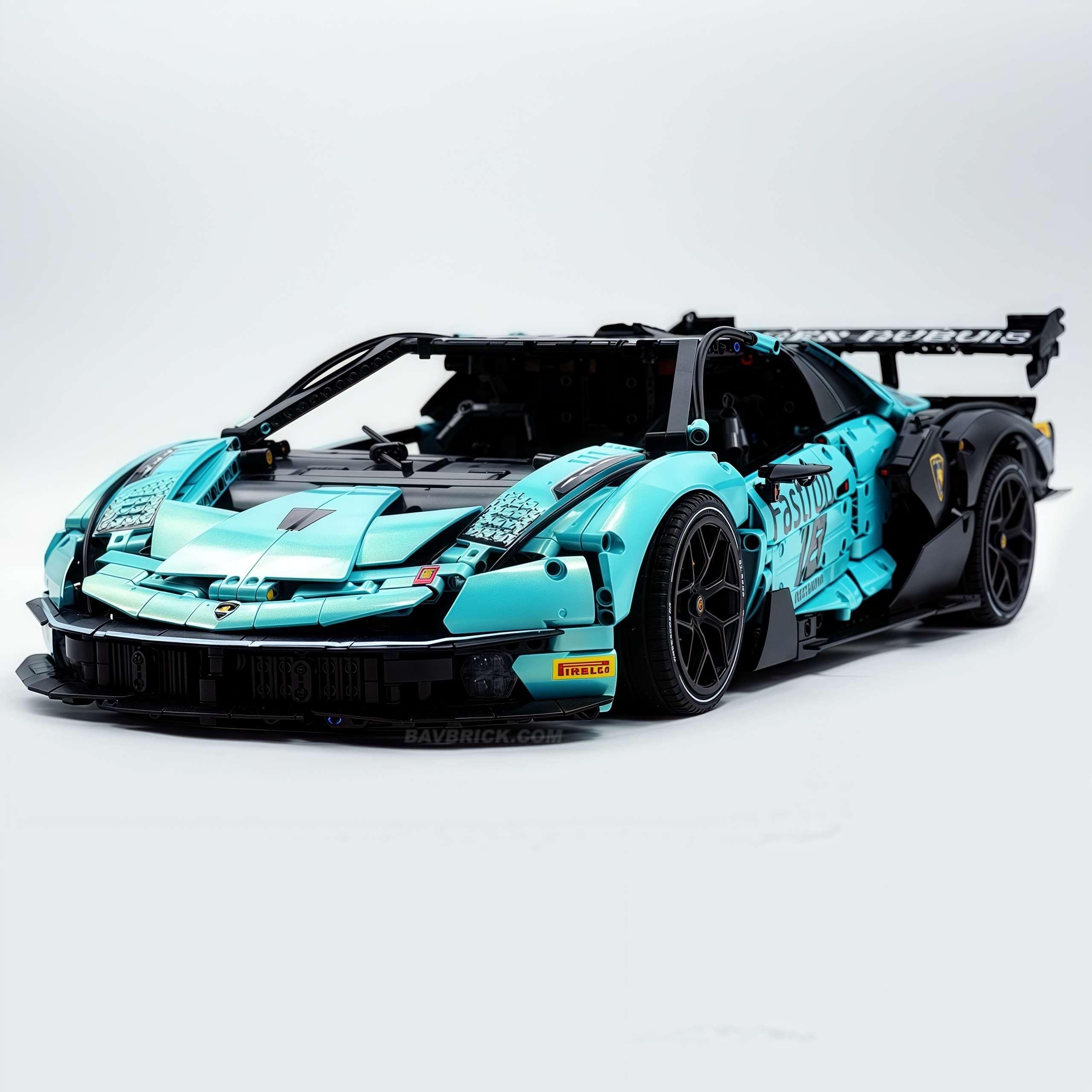 1: 8 The Ultimate Lamborghini Essenza SCV12, Pearlescent Tiffany Blue Limited Edition (4100+PCS)
