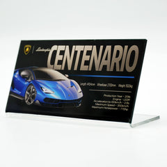 Suitable for Lamborghini Supercar Series Display Acrylic Nameplate