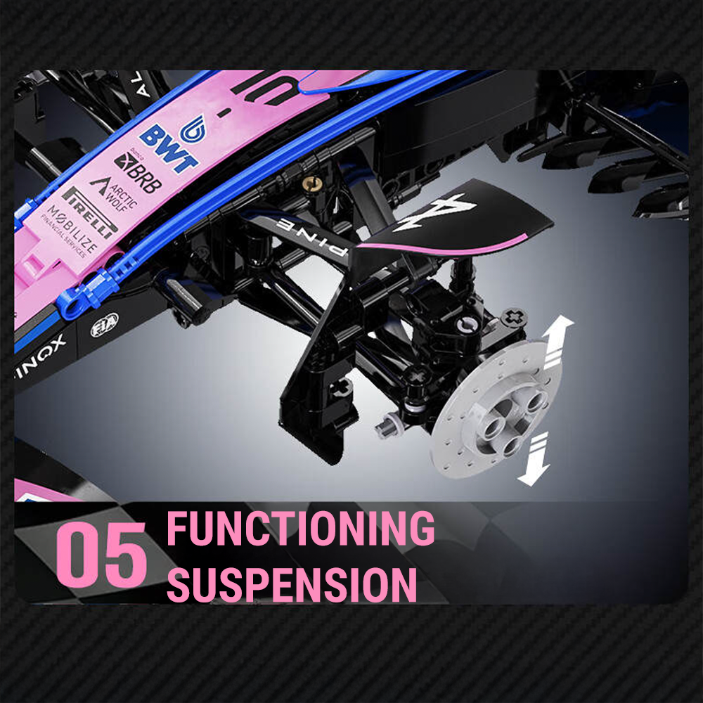 1:8 BWT Alpine Formula One Team Car | Official Licensed Grand Prix Machine | 2172 PCS - BAV BRICK