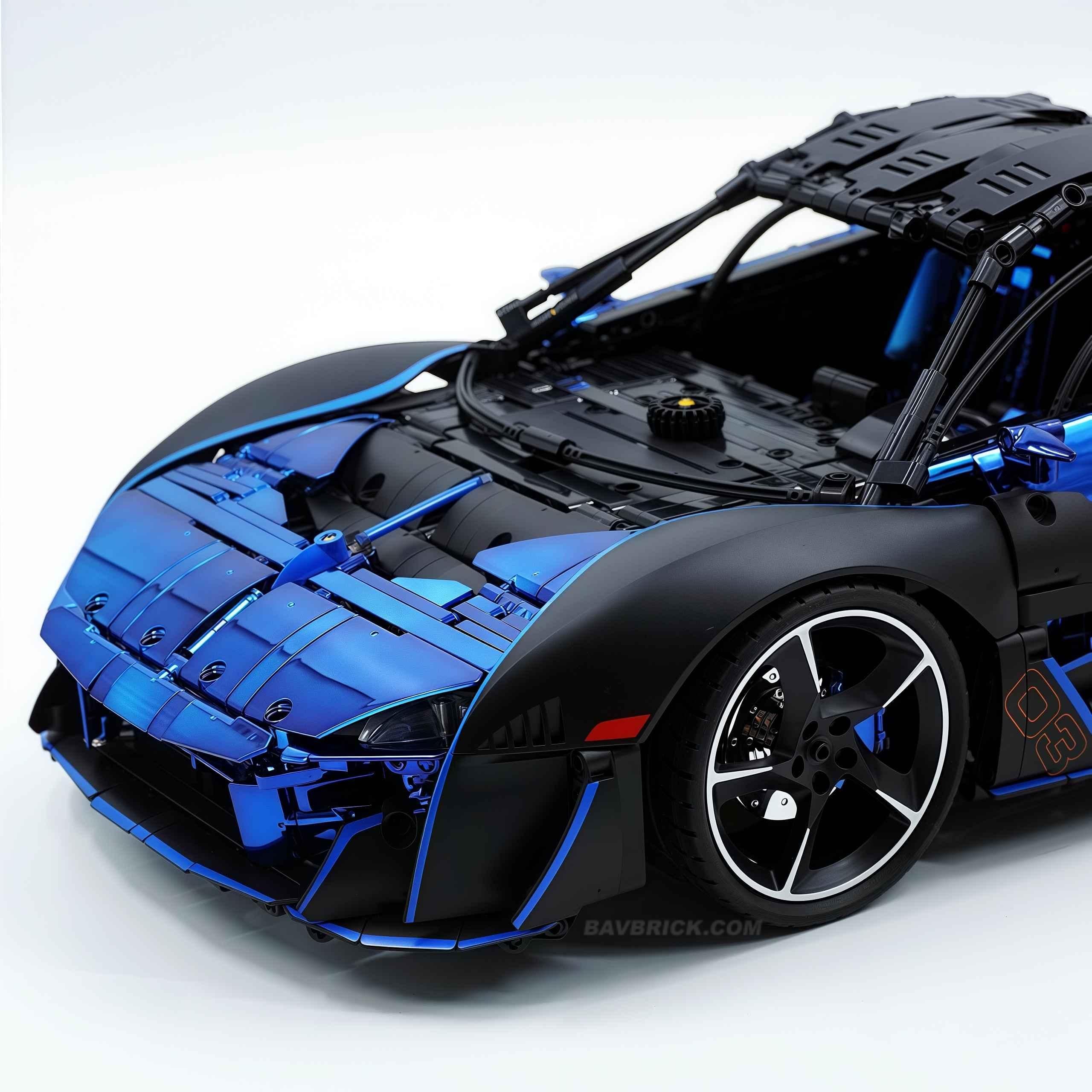 1: 8 Mclaren Sabre Supercar, Aerodynamic Brilliance, Mirror Customized Edition (3862 PCS)
