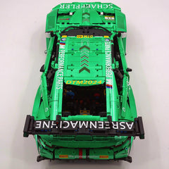 1: 8 BMW M4 GT3 Building Set, Fully Detailed Simulation, Isle of Man Green Custom Edition (4556Pcs)