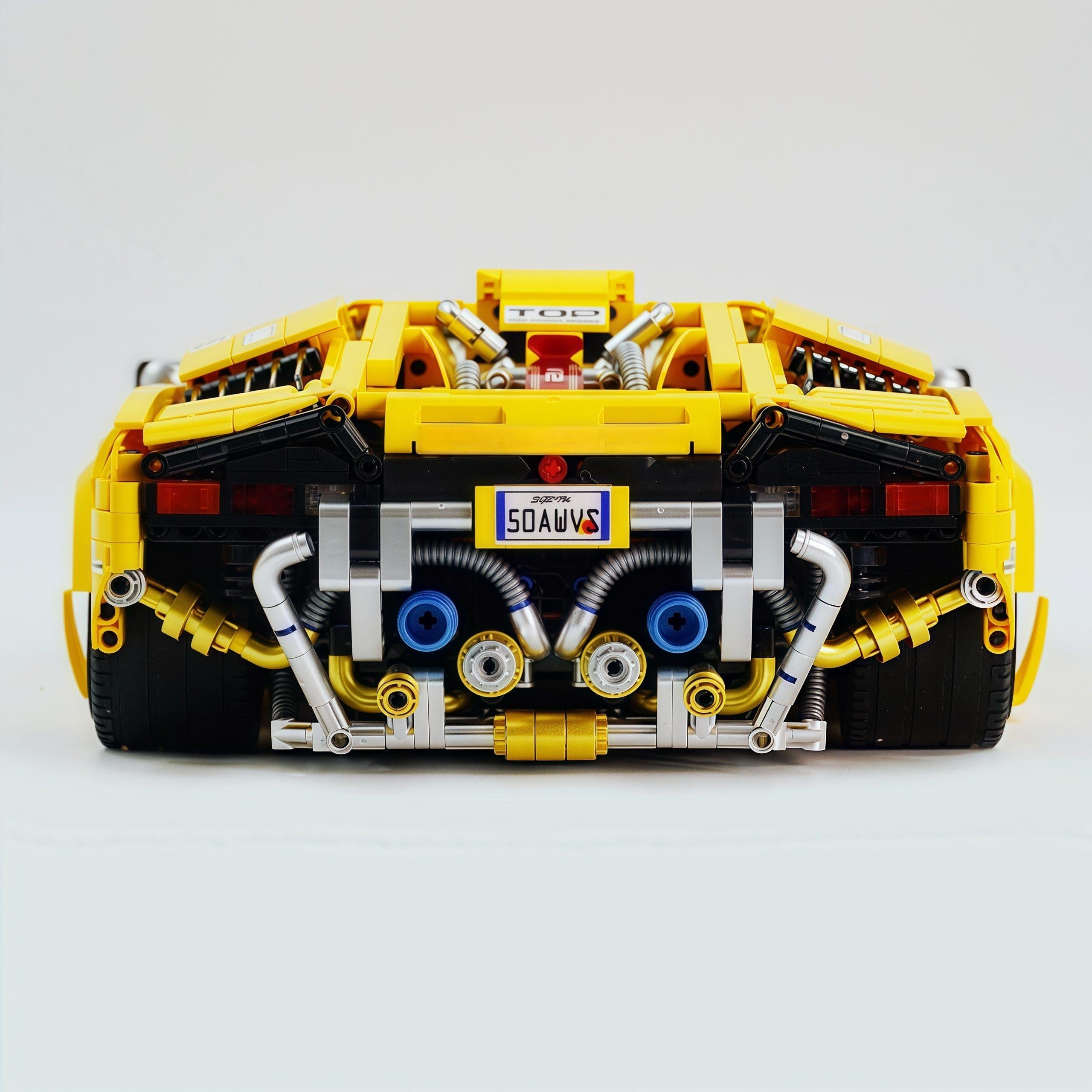 1:8 Lamborghini Countach LP5000 Building Set, Vibrant Yellow Customized Edition (3970+ PCS)